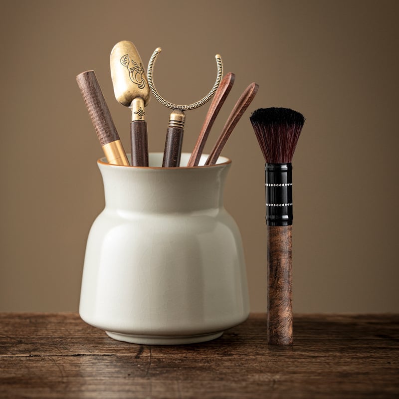 Kuue džentelmeni tee seremonia komplekt — keraamika, uus hiina stiil