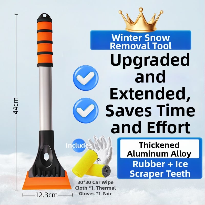 Automobilio sniego šluota su sniego šepetėliu ir stiklo atitirpinimo skraptuku, medžiaga Oxford, prekinis ženklas Fengxia, prekės kodas Zhks–rjxc–hf