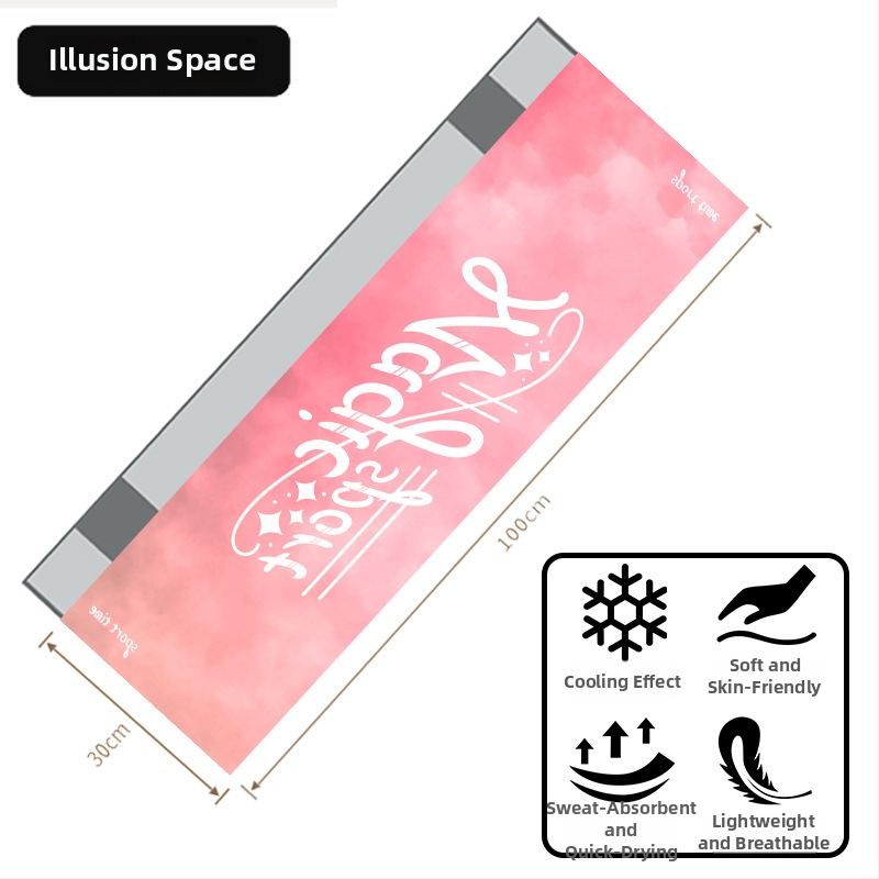 Logóval ellátott sportos hűtőtörölköző — 80% poliészter + 20% poliamid, 155 g, nedvszívó és gyorsan száradó, vízfelvétel 0–5 s, logó nyomtatás elérhető