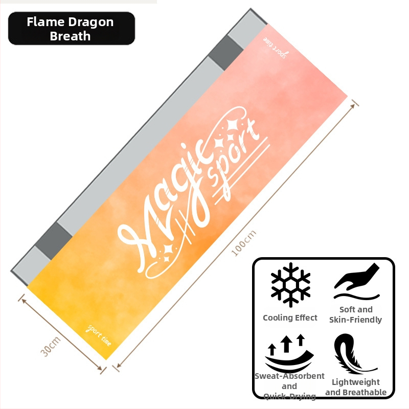 Logóval ellátott sportos hűtőtörölköző — 80% poliészter + 20% poliamid, 155 g, nedvszívó és gyorsan száradó, vízfelvétel 0–5 s, logó nyomtatás elérhető