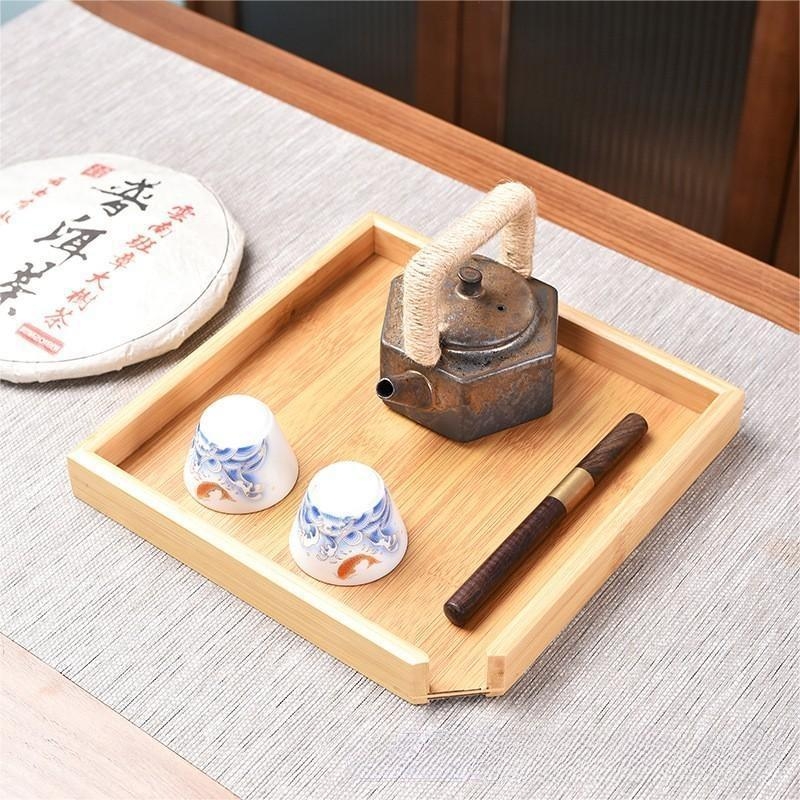 Κυκλικός δίσκος τσαγιού από μπαμπού για τελετή τσαγιού, Pure Clean kiln, Νέο κινεζικό στυλ, 0,15 kg