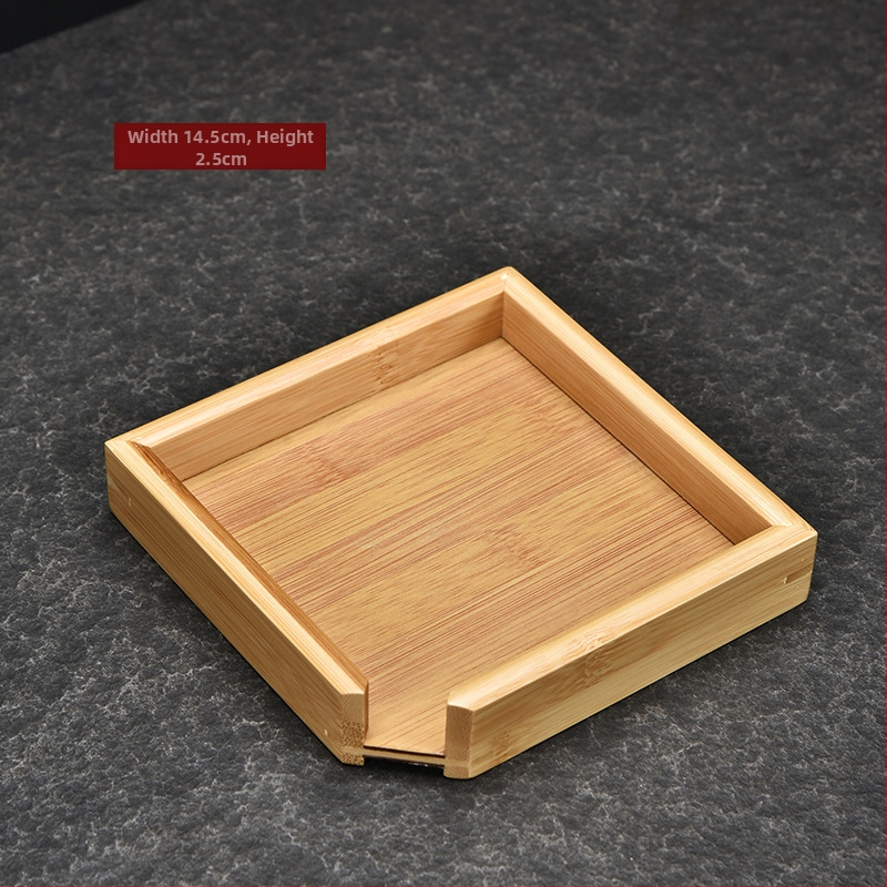 Κυκλικός δίσκος τσαγιού από μπαμπού για τελετή τσαγιού, Pure Clean kiln, Νέο κινεζικό στυλ, 0,15 kg