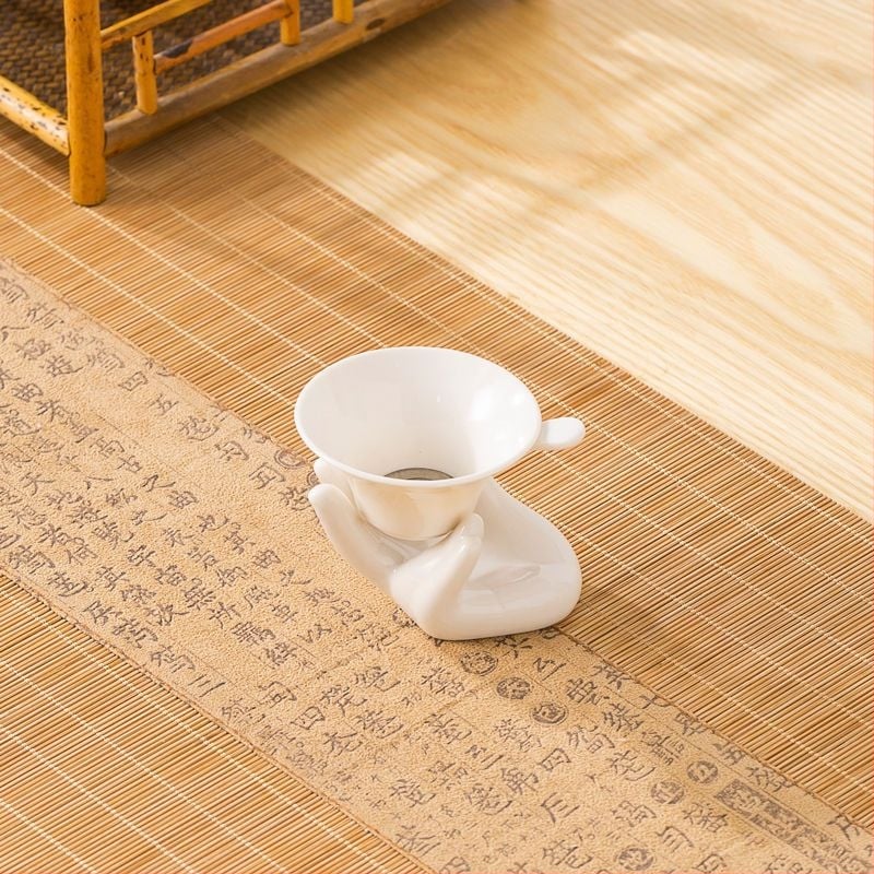 Σετ Gongfu τσαγιού από πορσελάνη-νεφρίτης – Chaoshan στιλ, πλήρες με τσαγιέρα, μπολ με καπάκι και φλιτζάνια, χωρίς δίσκο, φινίρισμα Lopo γλασούρας