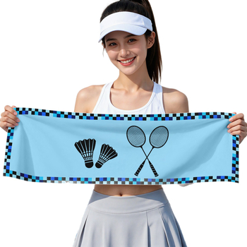 Sporttörölköző – Mikroszálas, gyorsan szárad, 60 g, logóval nyomtatható, testreszabható, ideális badmintonhoz és maratonfutáshoz