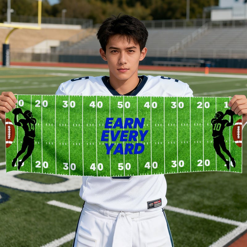 Sporttörölköző – Mikroszálas, gyorsan szárad, 60 g, logóval nyomtatható, testreszabható, ideális badmintonhoz és maratonfutáshoz