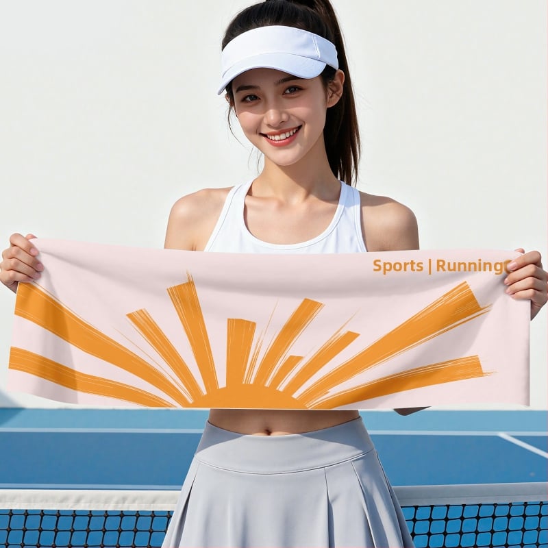 Sporttörölköző – Mikroszálas, gyorsan szárad, 60 g, logóval nyomtatható, testreszabható, ideális badmintonhoz és maratonfutáshoz