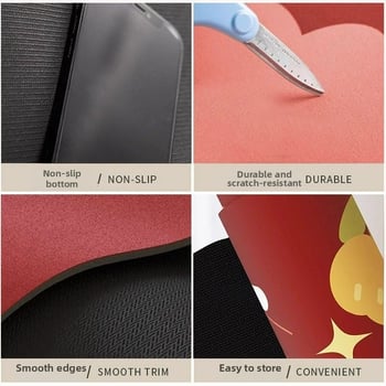 Мат от диатомна глина, овална форма, геометричен и облачен дизайн, печатна техника, сватбен стил, ръчно пране