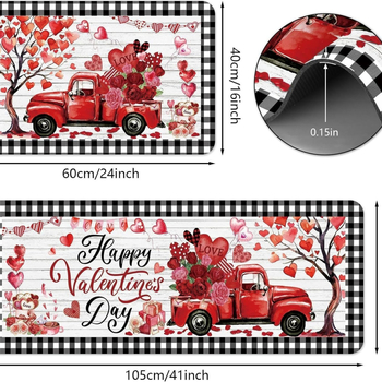 Hosszú sávos kilépő- és konyhai matrac karikatúra mintával — nyomtatott kivitel, formája: hosszú sáv, kézzel mosható, alkalmas nappalira, előszobára, fürdőszobára, étteremhez