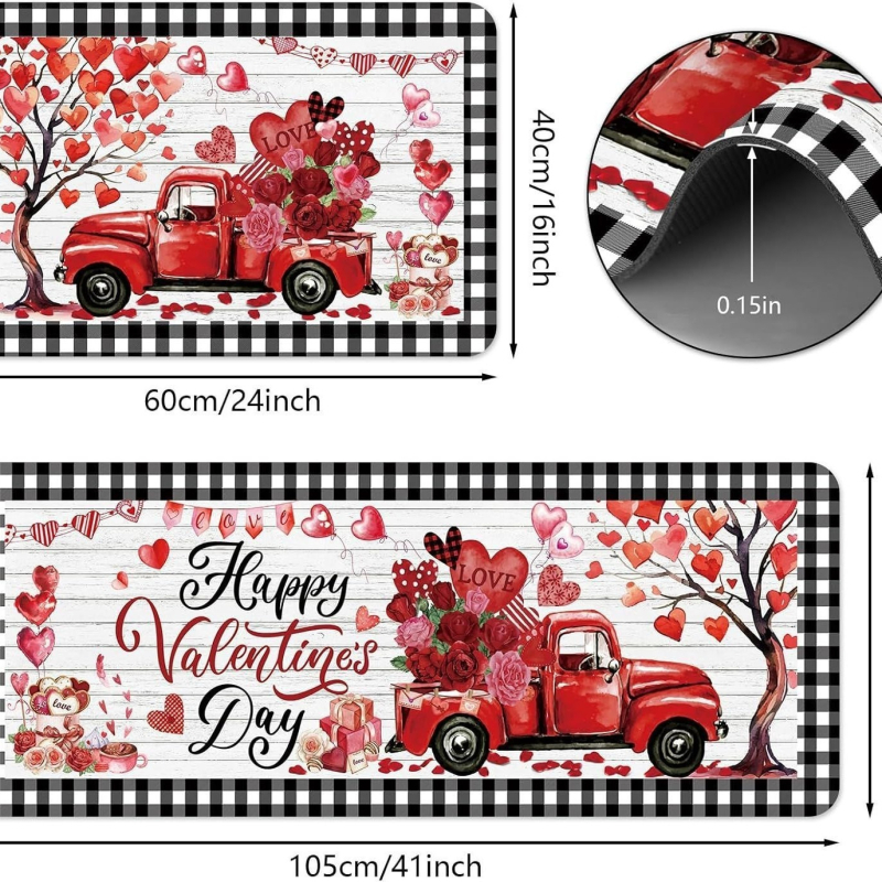 Hosszú sávos kilépő- és konyhai matrac karikatúra mintával — nyomtatott kivitel, formája: hosszú sáv, kézzel mosható, alkalmas nappalira, előszobára, fürdőszobára, étteremhez