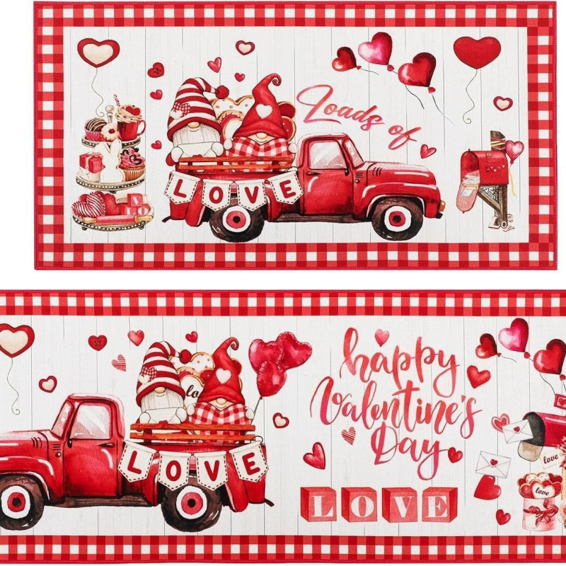 Hosszú sávos kilépő- és konyhai matrac karikatúra mintával — nyomtatott kivitel, formája: hosszú sáv, kézzel mosható, alkalmas nappalira, előszobára, fürdőszobára, étteremhez