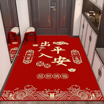 Дверна входна подложка от диатомитова глина, водопоглъщаща, антихлъзгаща, текстов модел, лесна за почистване