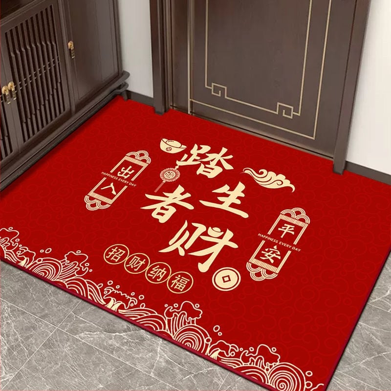 Дверна входна подложка от диатомитова глина, водопоглъщаща, антихлъзгаща, текстов модел, лесна за почистване