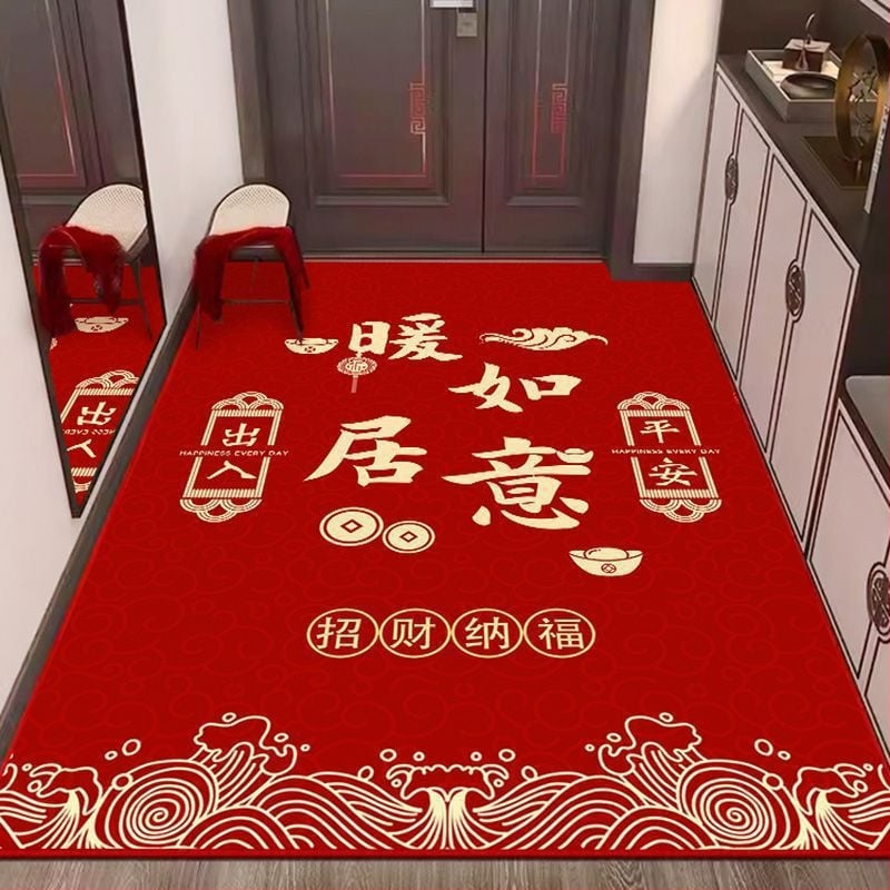 Дверна входна подложка от диатомитова глина, водопоглъщаща, антихлъзгаща, текстов модел, лесна за почистване