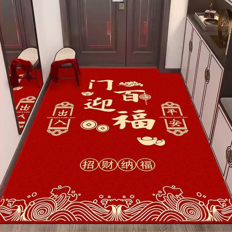 Дверна входна подложка от диатомитова глина, водопоглъщаща, антихлъзгаща, текстов модел, лесна за почистване