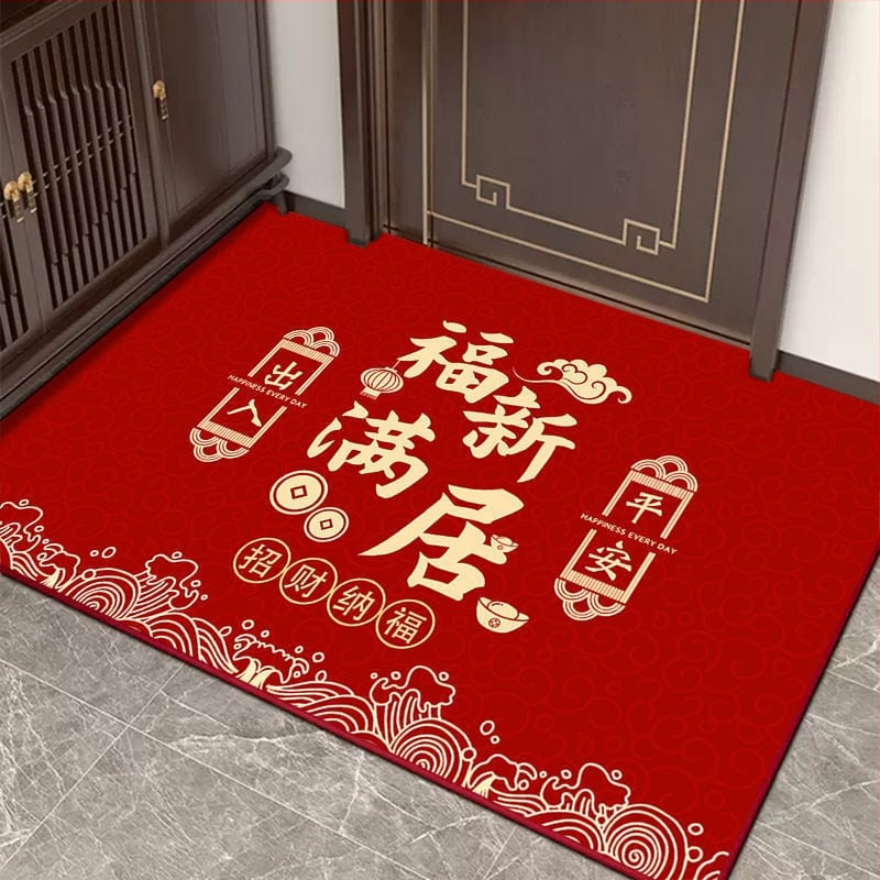 Дверна входна подложка от диатомитова глина, водопоглъщаща, антихлъзгаща, текстов модел, лесна за почистване