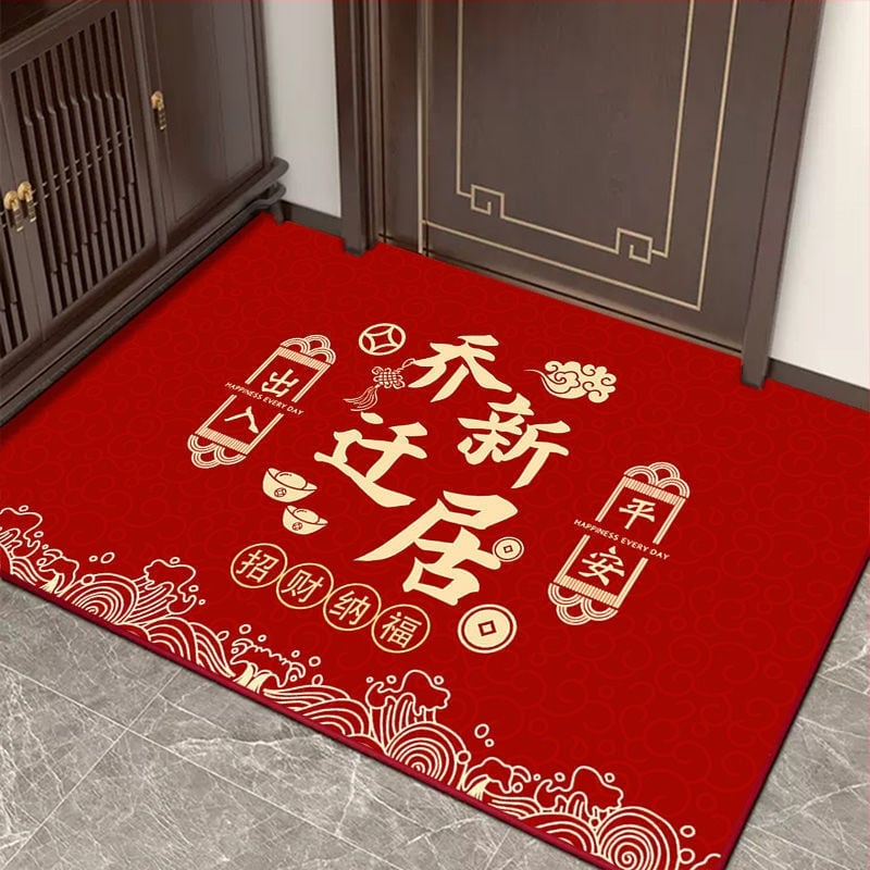 Дверна входна подложка от диатомитова глина, водопоглъщаща, антихлъзгаща, текстов модел, лесна за почистване