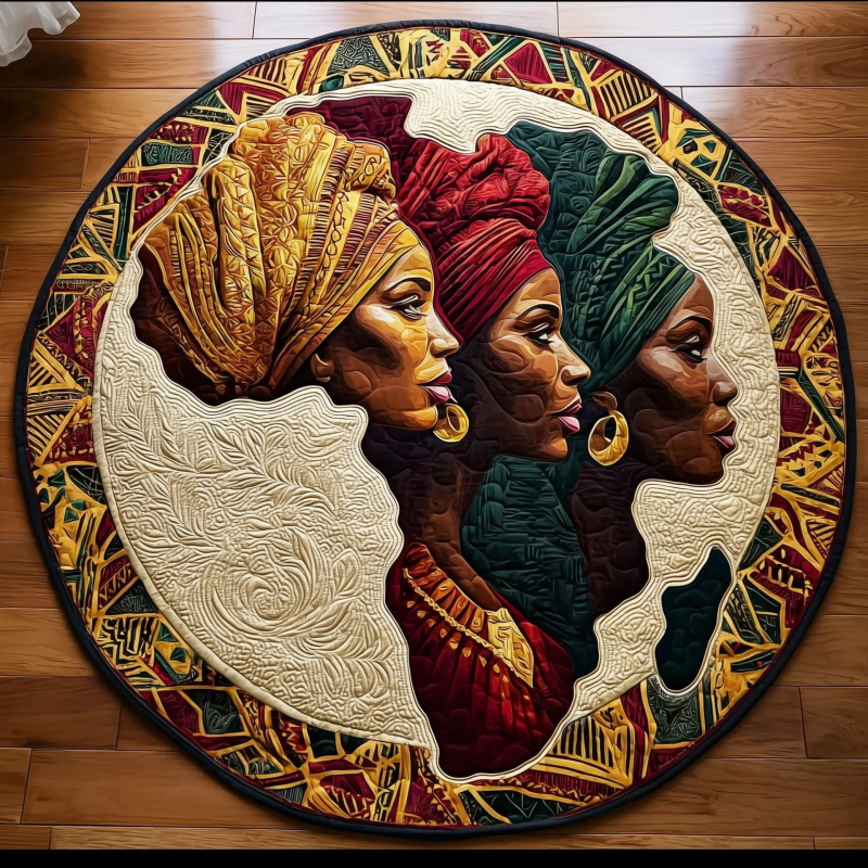 Kerek poliészter padlómatrac geometriás, rajzfilm és aranyos állat mintákkal, mosható