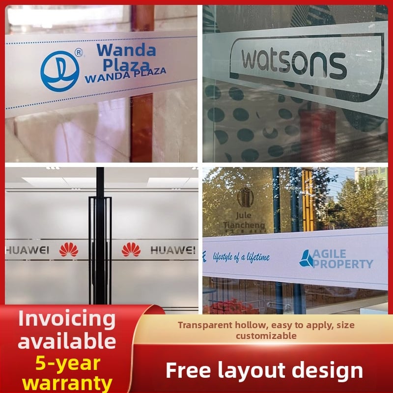 PVC plėvelė biuro stiklo durims, lipni, šiuolaikinis minimalistinis stilius, vieno tono raštas, pritaikoma