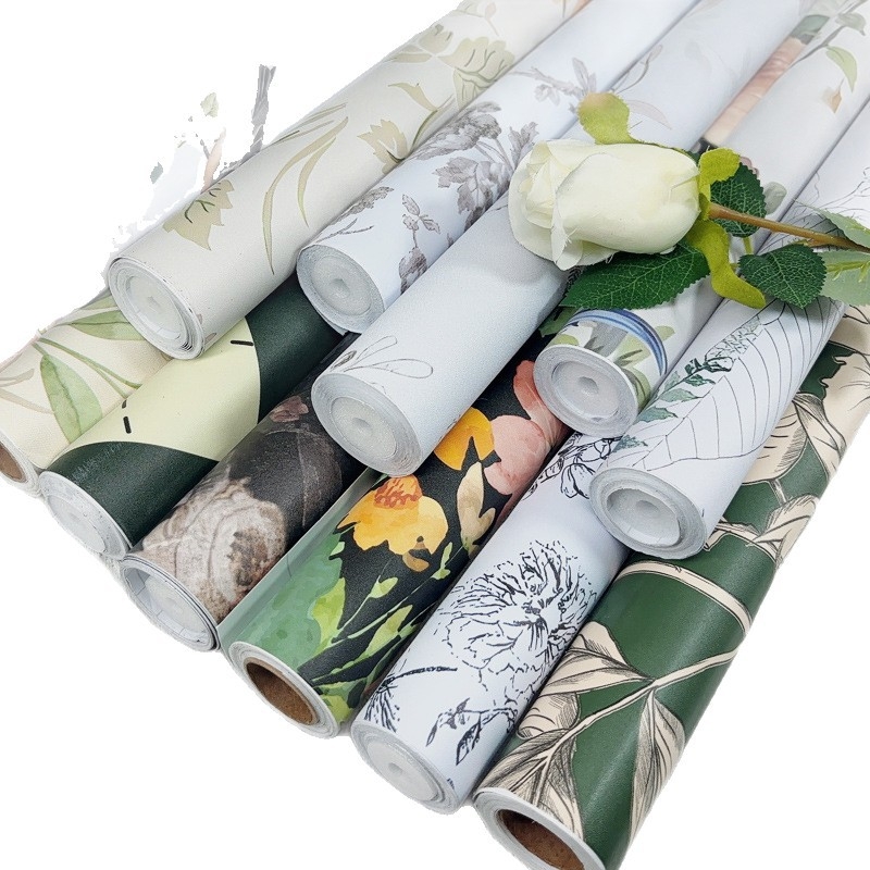 Самозалепващ тапет за шкафове – френски стил обновяване на мебели, ретро плосък стенен стикер, водоустойчив PVC, 1 лист