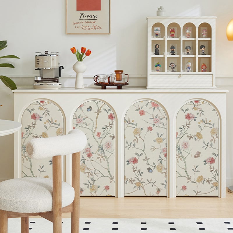 Самозалепващ тапет за шкафове – френски стил обновяване на мебели, ретро плосък стенен стикер, водоустойчив PVC, 1 лист
