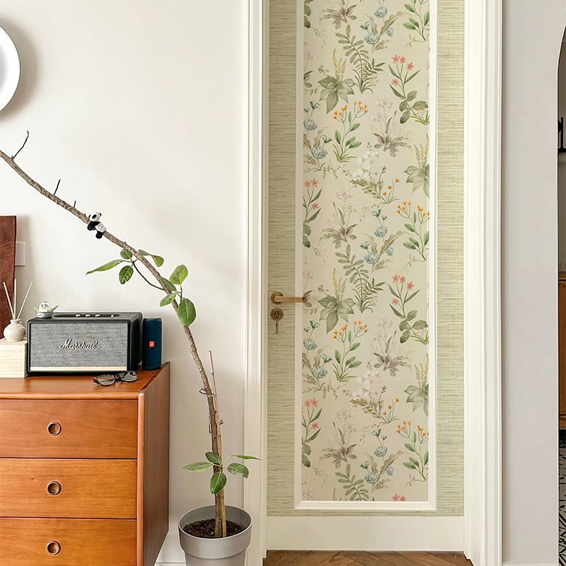 Самозалепващ тапет за шкафове – френски стил обновяване на мебели, ретро плосък стенен стикер, водоустойчив PVC, 1 лист