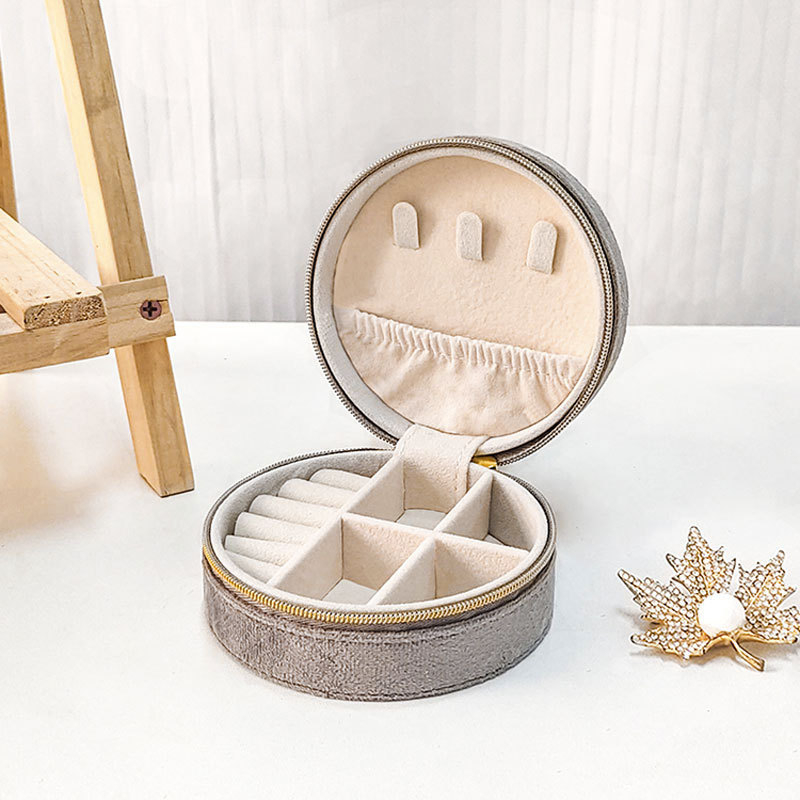 Kutija za nakit od baršuna sa zatvaračem za pohranu naušnica, ogrlice i prstena | Materijal: Lise velvet; Šifra proizvoda: 55562; Brend: Yingda Packaging