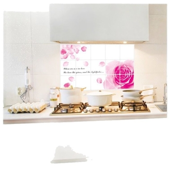 Konyhai falmatrica - PET anyag, Növénymintás, Olajálló falmatrica, Szennyeződésálló