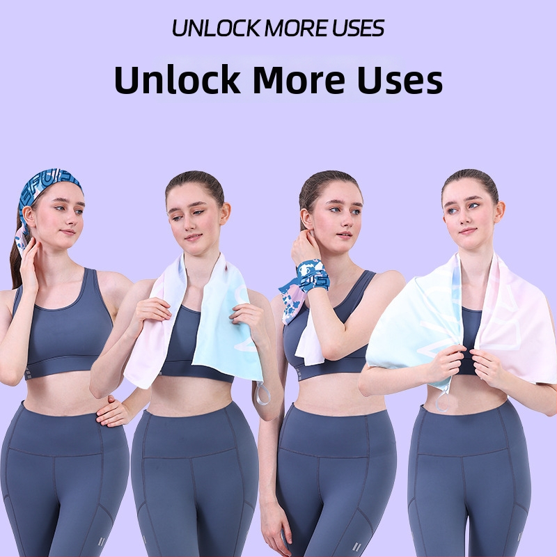 Rýchloschnúci športový uterák, dvojstranný zamat, prispôsobiteľný s logom, ľahký, absorbuje vlhkosť