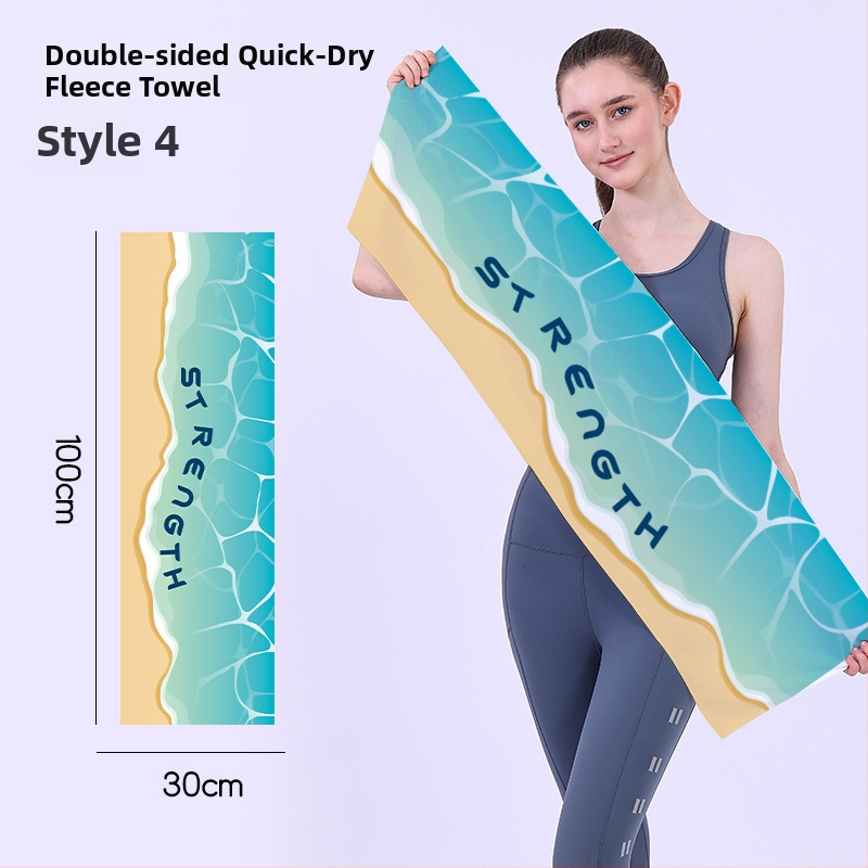 Gyorsan száradó sporttörölköző, kétoldali velúr felület, testreszabható logóval, könnyű (<50 g), nedvszívó