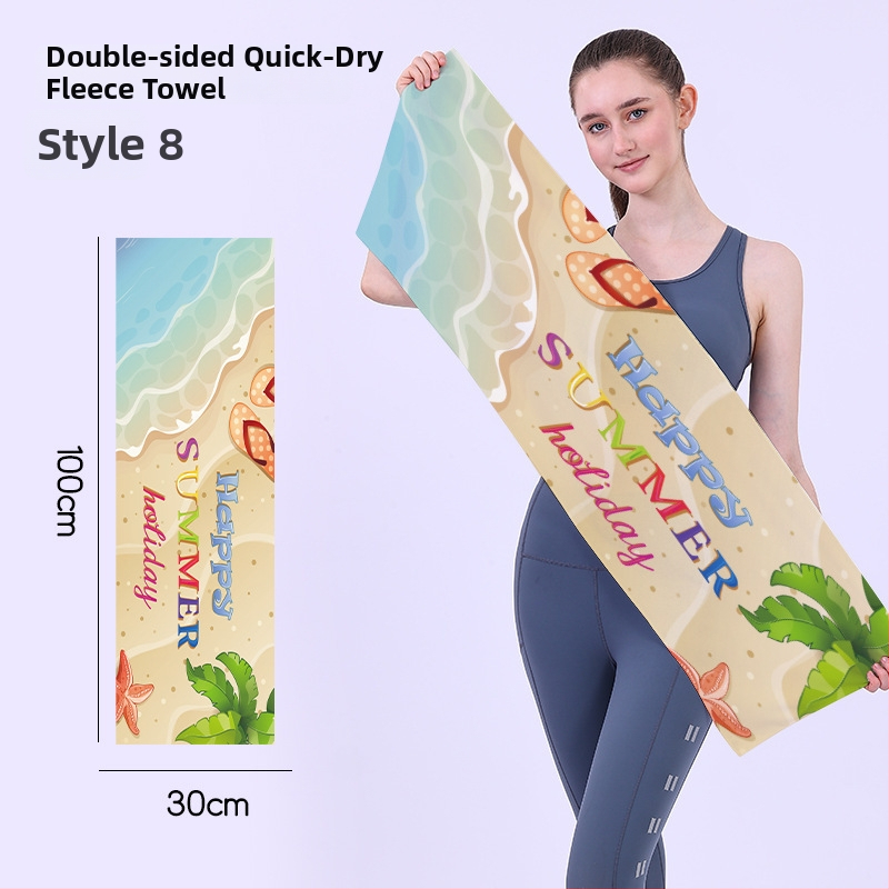 Gyorsan száradó sporttörölköző, kétoldali velúr felület, testreszabható logóval, könnyű (<50 g), nedvszívó