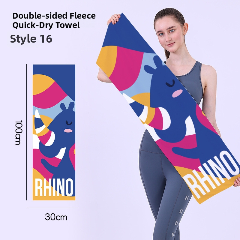 Gyorsan száradó sporttörölköző, kétoldali velúr felület, testreszabható logóval, könnyű (<50 g), nedvszívó