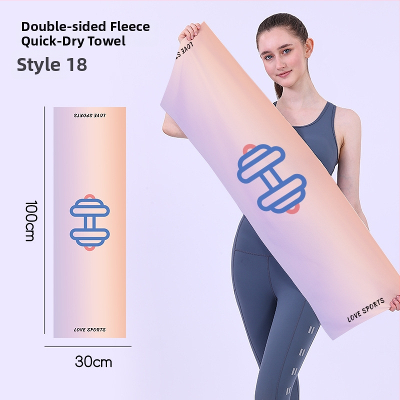 Gyorsan száradó sporttörölköző, kétoldali velúr felület, testreszabható logóval, könnyű (<50 g), nedvszívó
