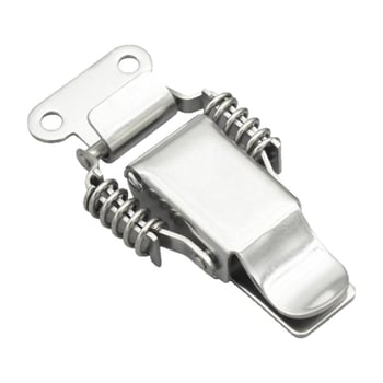 Įrankių dėžės sagtis su dviguba spyruokle, mygtuko tipas, 304 nerūdijantis plienas, tvirta konstrukcija