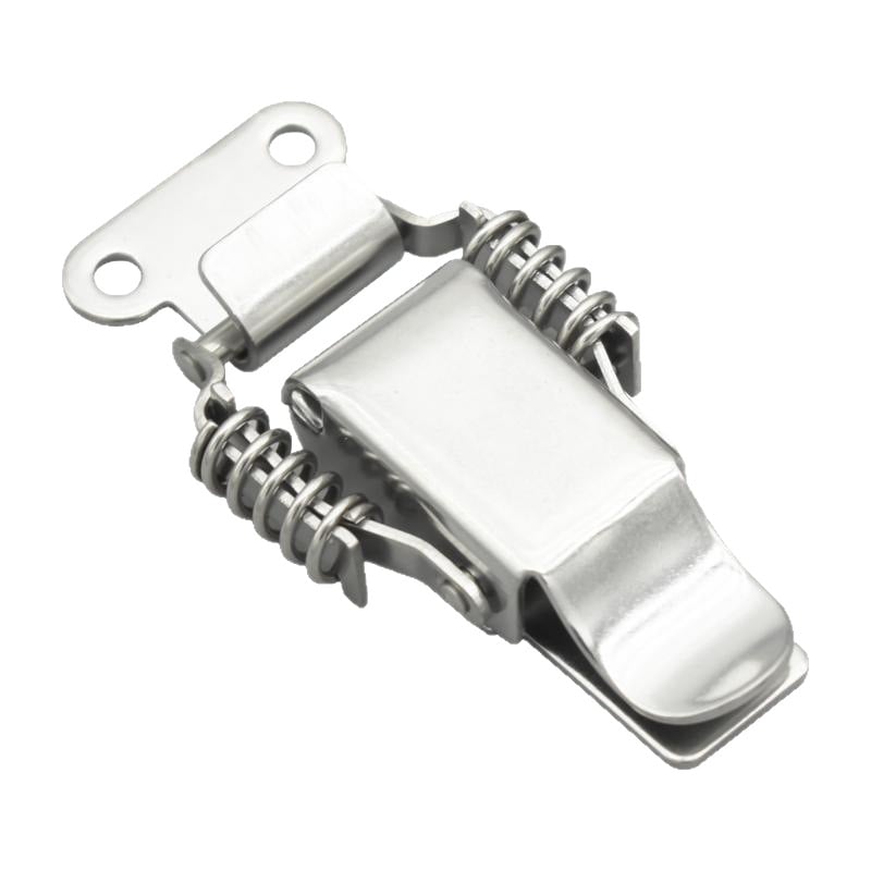 Įrankių dėžės sagtis su dviguba spyruokle, mygtuko tipas, 304 nerūdijantis plienas, tvirta konstrukcija