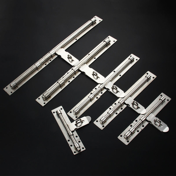 Sunkus durų sklendė; nerūdijančio plieno, šlifuotu paviršiumi; modelis 003; šiuolaikinis minimalizmas.