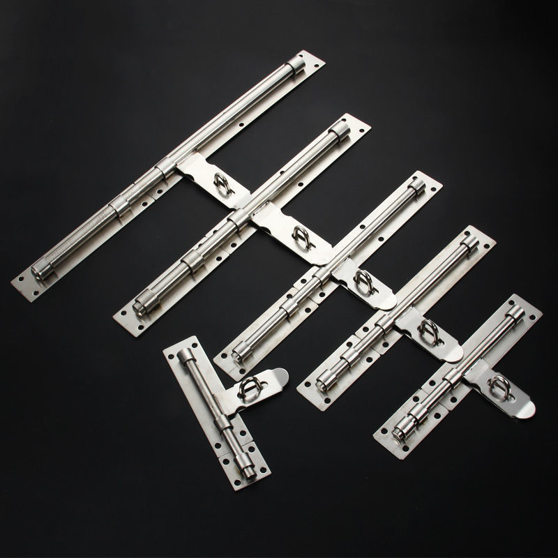 Sunkus durų sklendė; nerūdijančio plieno, šlifuotu paviršiumi; modelis 003; šiuolaikinis minimalizmas.