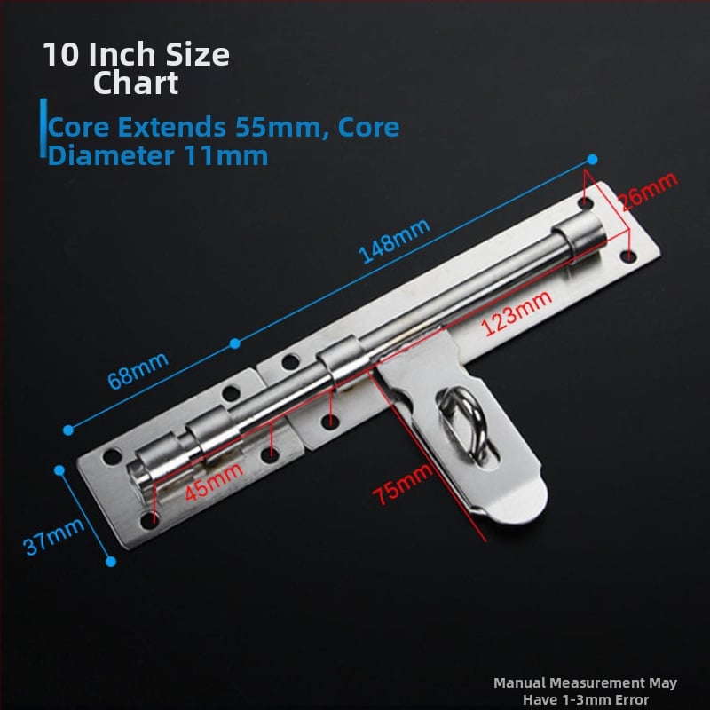 Sunkus durų sklendė; nerūdijančio plieno, šlifuotu paviršiumi; modelis 003; šiuolaikinis minimalizmas.