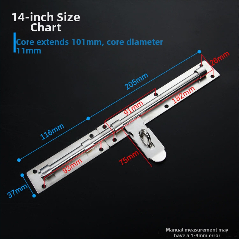 Sunkus durų sklendė; nerūdijančio plieno, šlifuotu paviršiumi; modelis 003; šiuolaikinis minimalizmas.