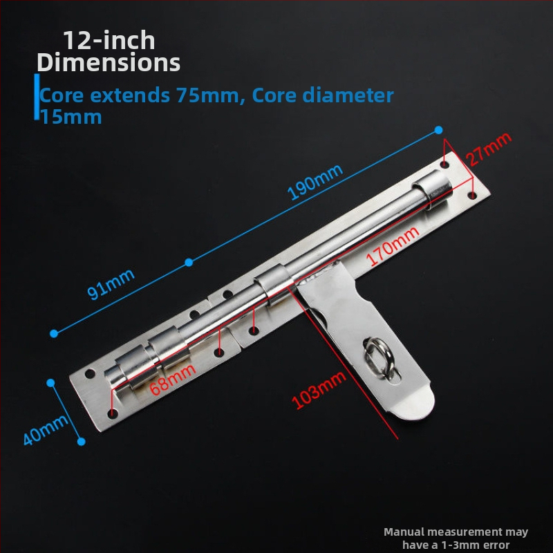 Sunkus durų sklendė; nerūdijančio plieno, šlifuotu paviršiumi; modelis 003; šiuolaikinis minimalizmas.