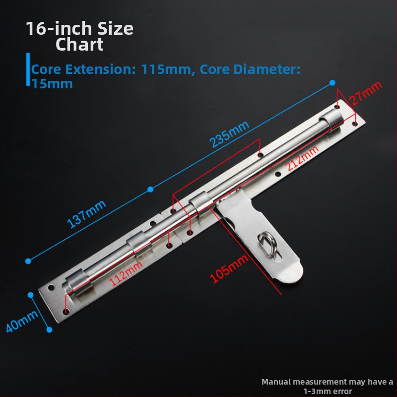Sunkus durų sklendė; nerūdijančio plieno, šlifuotu paviršiumi; modelis 003; šiuolaikinis minimalizmas.