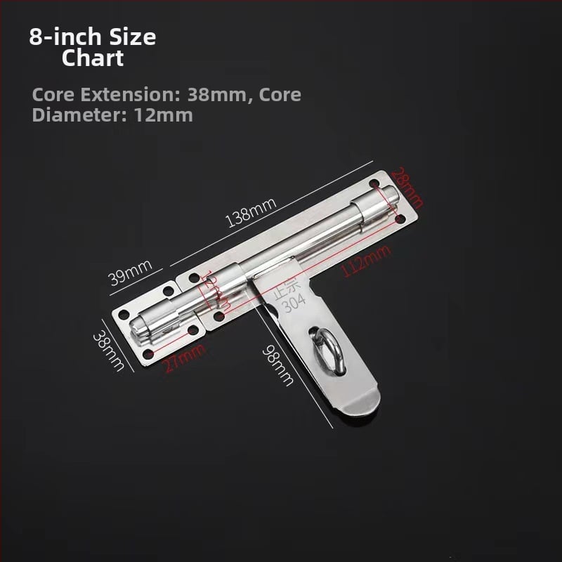 Sunkus durų sklendė; nerūdijančio plieno, šlifuotu paviršiumi; modelis 003; šiuolaikinis minimalizmas.