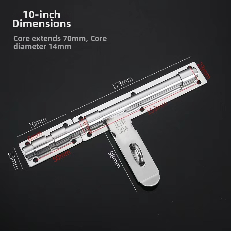 Sunkus durų sklendė; nerūdijančio plieno, šlifuotu paviršiumi; modelis 003; šiuolaikinis minimalizmas.