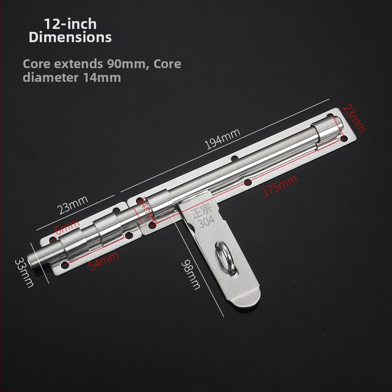 Sunkus durų sklendė; nerūdijančio plieno, šlifuotu paviršiumi; modelis 003; šiuolaikinis minimalizmas.
