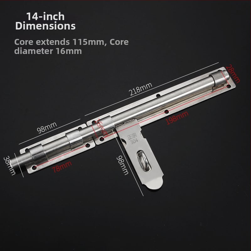 Sunkus durų sklendė; nerūdijančio plieno, šlifuotu paviršiumi; modelis 003; šiuolaikinis minimalizmas.