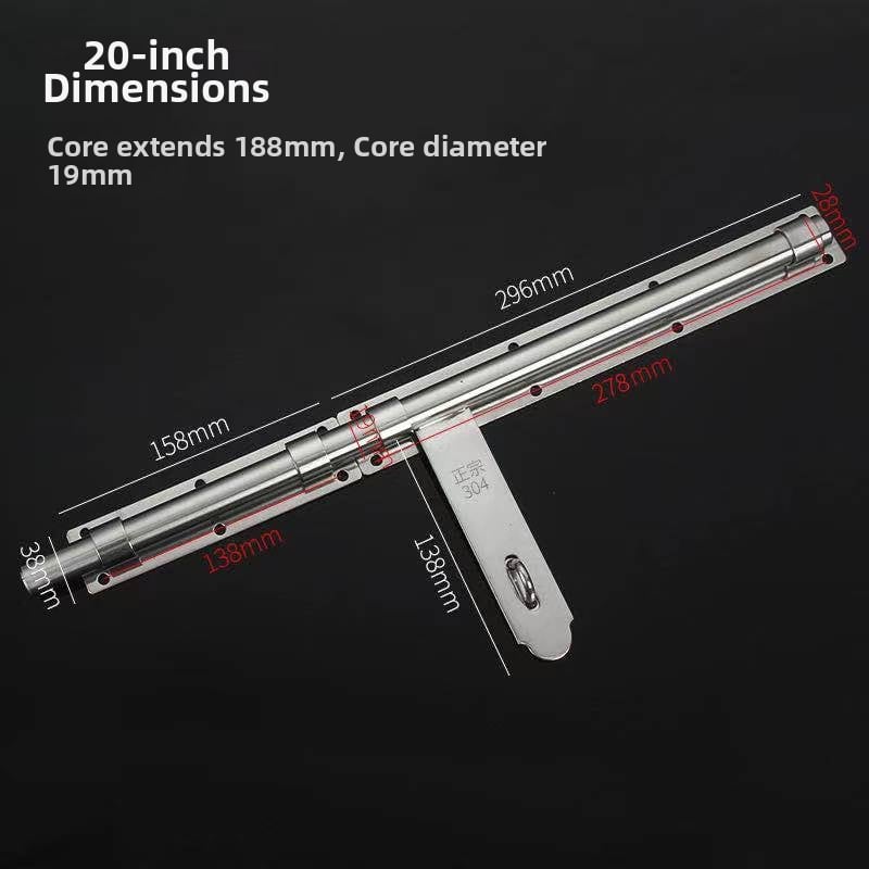 Sunkus durų sklendė; nerūdijančio plieno, šlifuotu paviršiumi; modelis 003; šiuolaikinis minimalizmas.