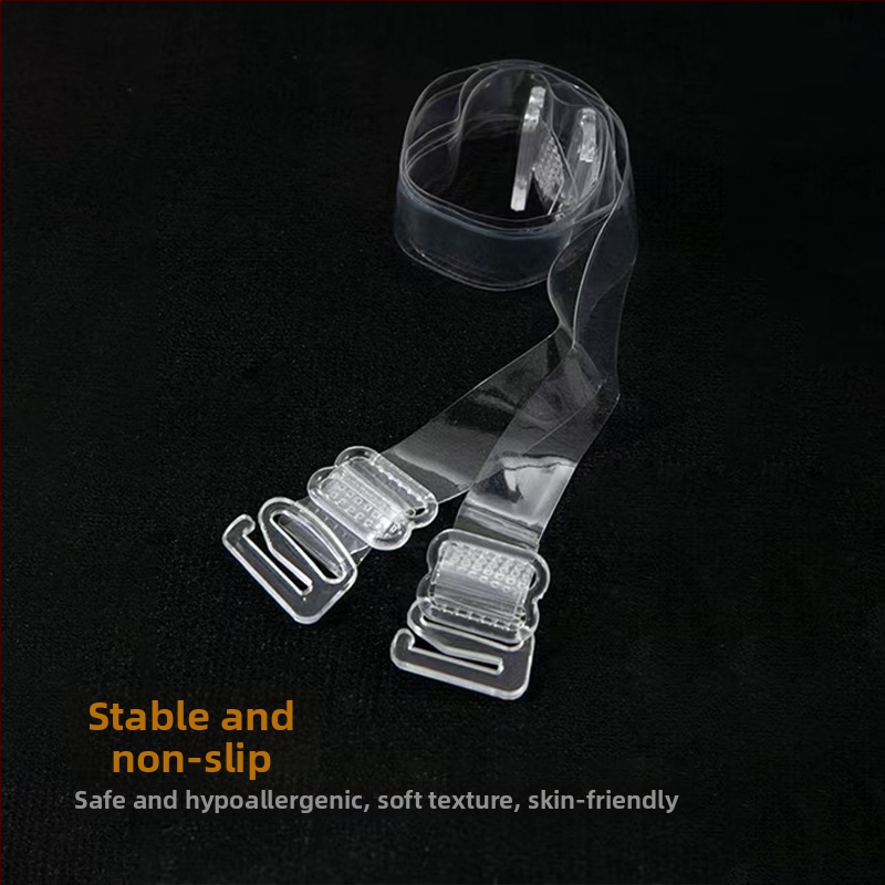 miss&hua Silikónový priehľadný ramenný pás na podprsenku — protišmyk, bez švov