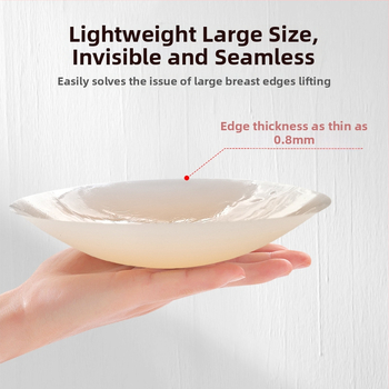 Szilikon mellbimbó takarók - ultra vékonyak, lélegzőek, láthatatlanok, kör alakú forma, fényes felület