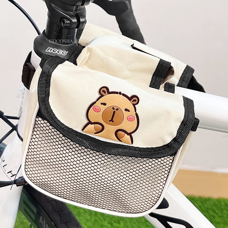 Чанта за рамката на велосипед (за горна или предна тръба) с джоб за телефон, анимационен Спондж Боб, за планински и пътни велосипеди