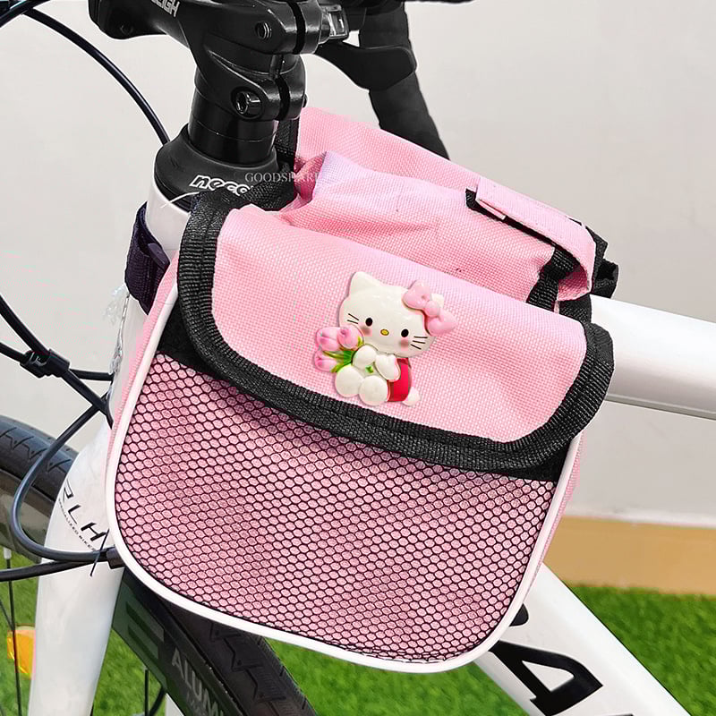 Чанта за рамката на велосипед (за горна или предна тръба) с джоб за телефон, анимационен Спондж Боб, за планински и пътни велосипеди