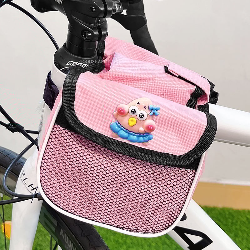 Чанта за рамката на велосипед (за горна или предна тръба) с джоб за телефон, анимационен Спондж Боб, за планински и пътни велосипеди